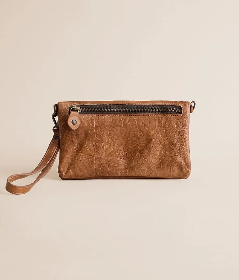 Cadence Embossed Leather Crossbody Purse