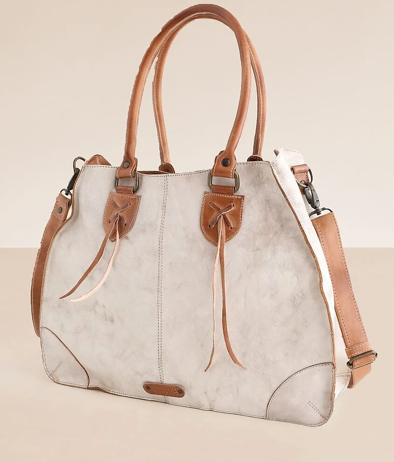 Bruna Whipstitch Leather Tote