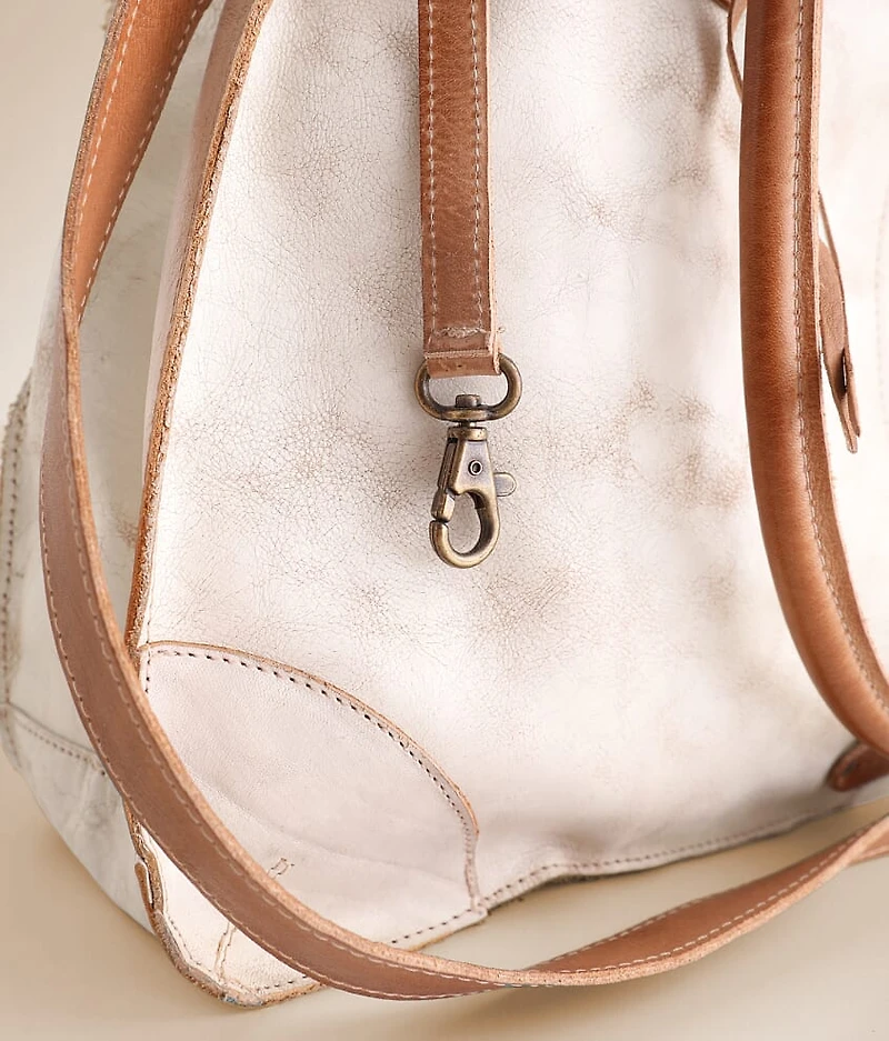 Bruna Whipstitch Leather Tote