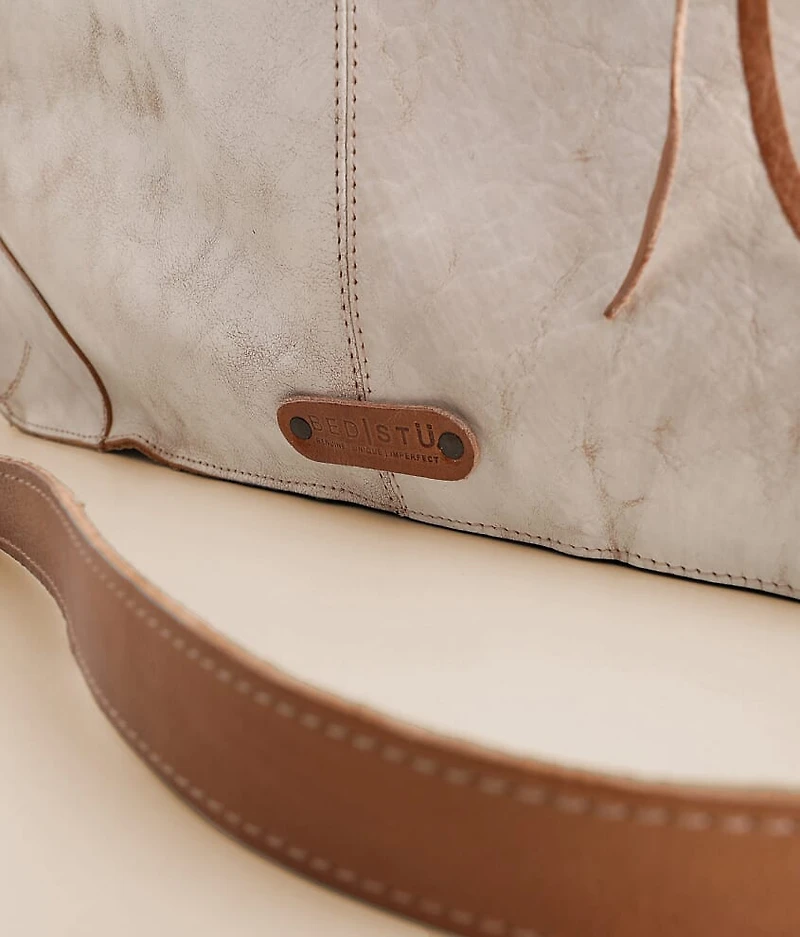 Bruna Whipstitch Leather Tote