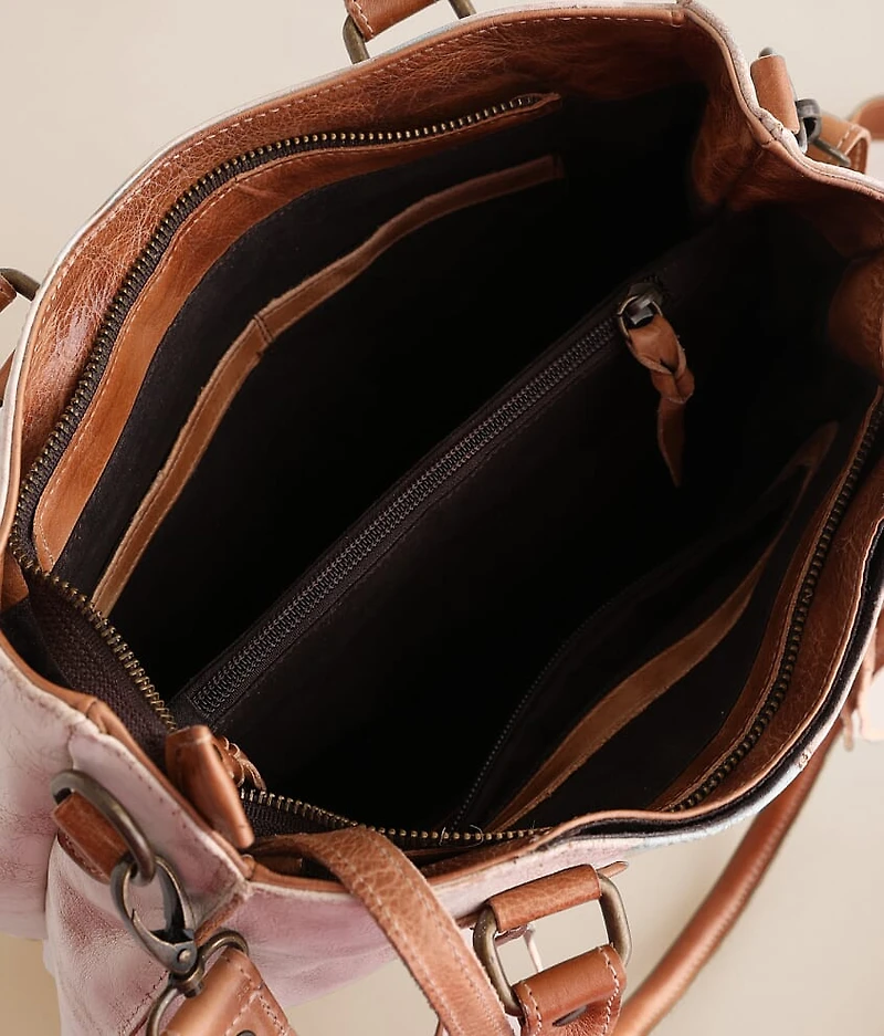 Bruna Whipstitch Leather Tote