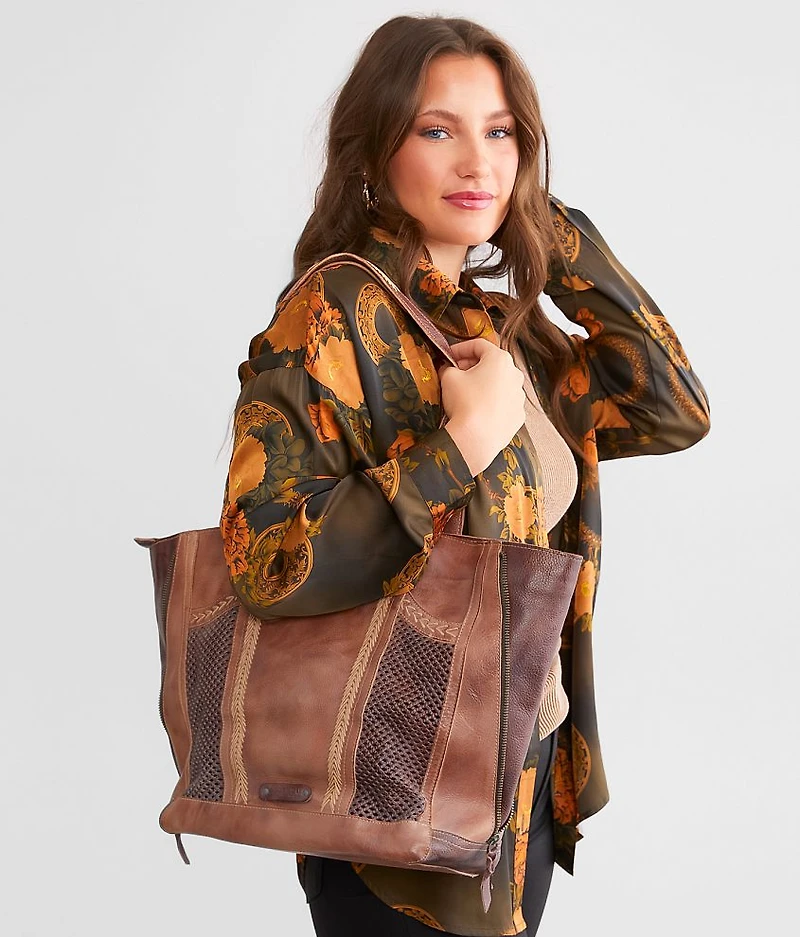 Amelie Weaved Leather Purse