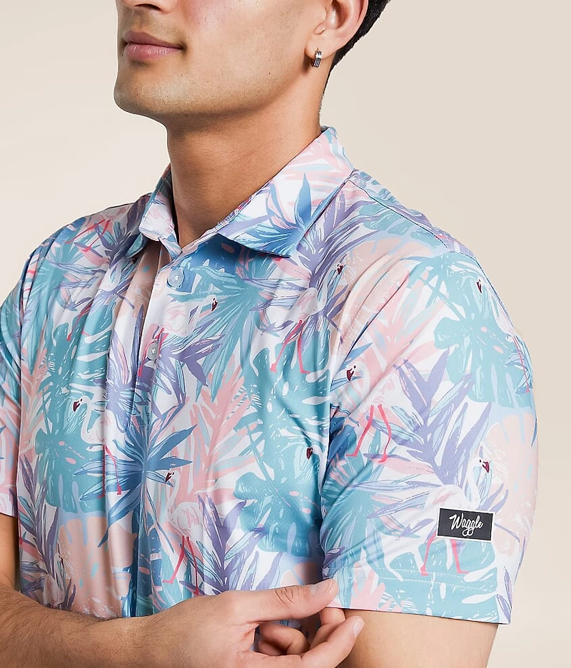 Fairway Flamingo Performance Polo