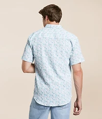Textured Wave Stretch Shirt