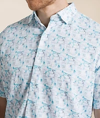 Textured Wave Stretch Shirt