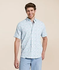 Textured Wave Stretch Shirt
