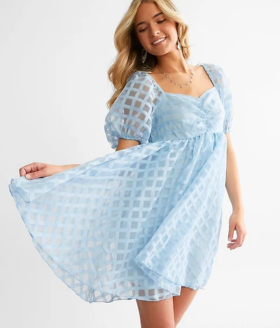 Lattice Babydoll Dress