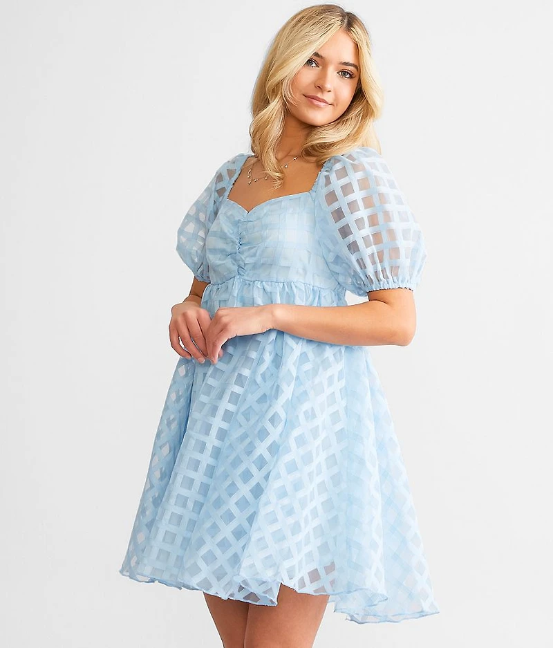 Lattice Babydoll Dress