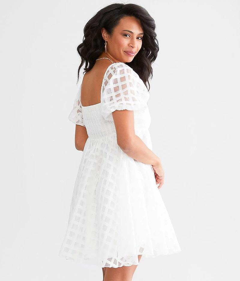 Lattice Babydoll Dress
