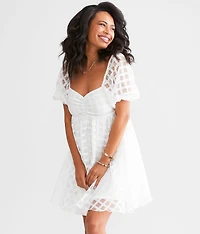 Lattice Babydoll Dress