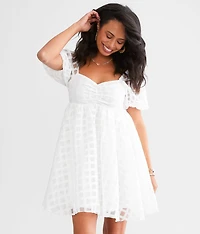 Lattice Babydoll Dress