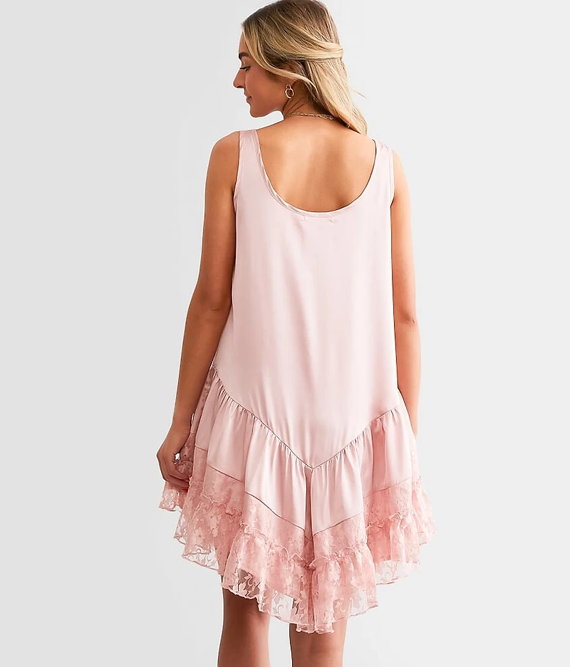 Tiered Lace Mini Dress