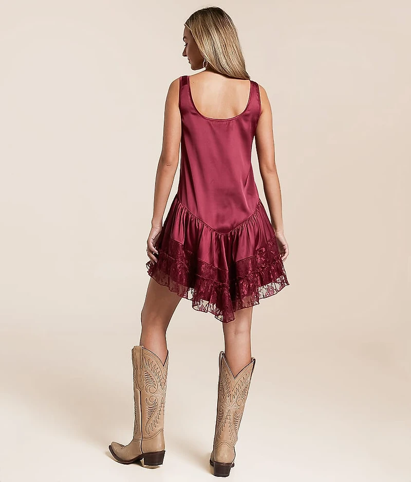 Tiered Lace Mini Dress