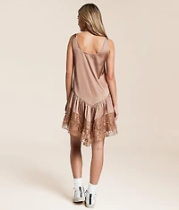 Tiered Lace Mini Dress