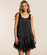 Tiered Lace Mini Dress