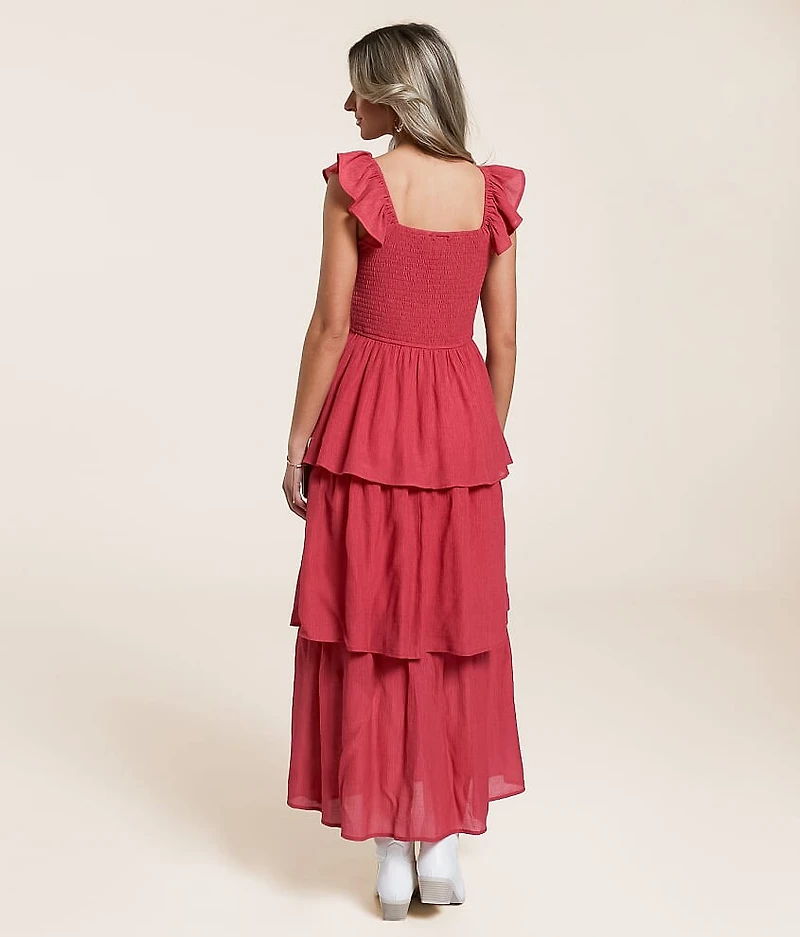 Tiered Midi Dress