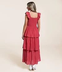 Tiered Midi Dress