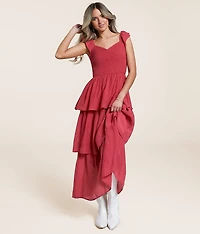 Tiered Midi Dress