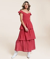 Tiered Midi Dress