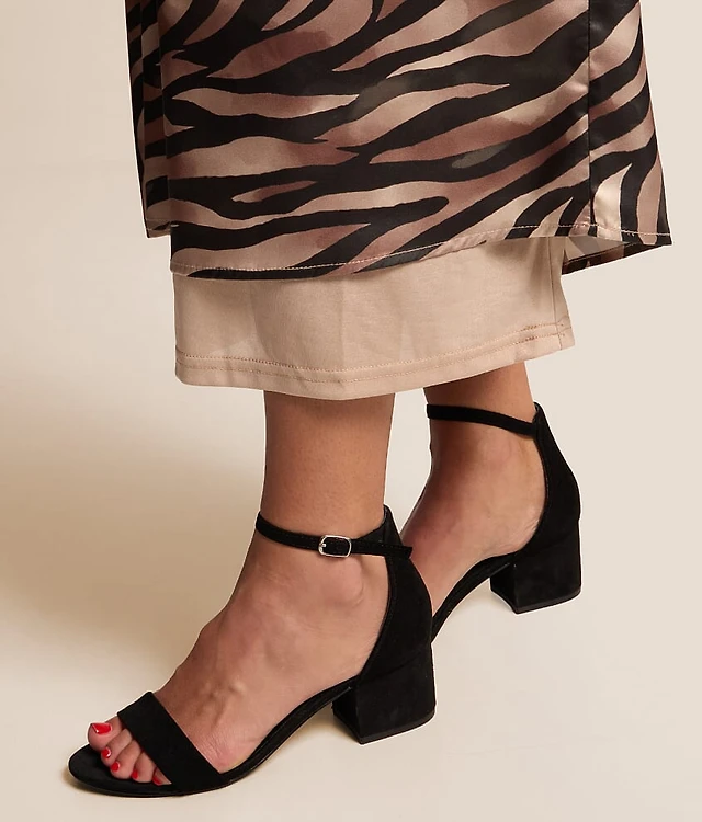 Satin Zebra Maxi Skirt
