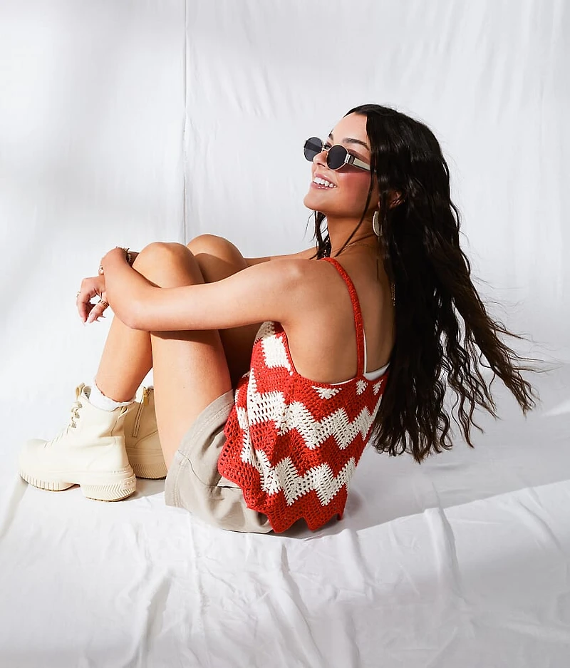Chevron Sweater Tank Top