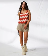 Chevron Sweater Tank Top
