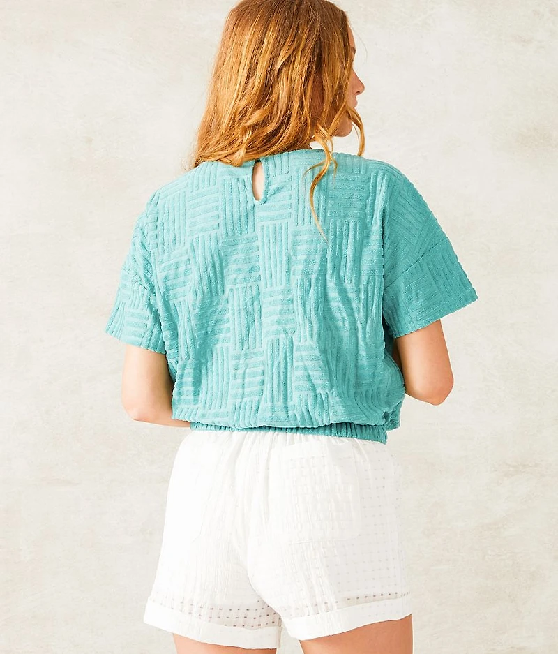 Geo Textured Top
