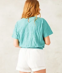 Geo Textured Top