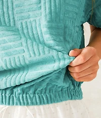 Geo Textured Top