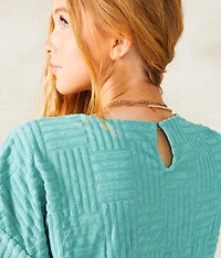Geo Textured Top