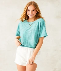 Geo Textured Top