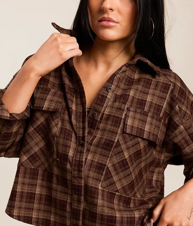 Plaid Cropped Shirt