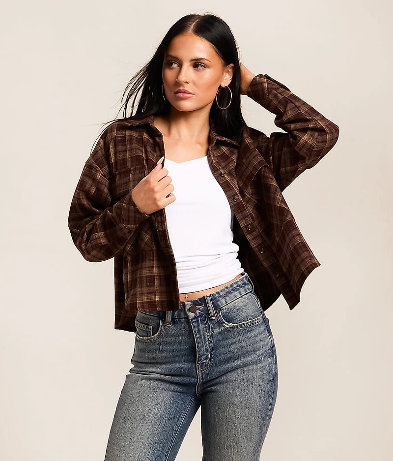 Plaid Cropped Shirt