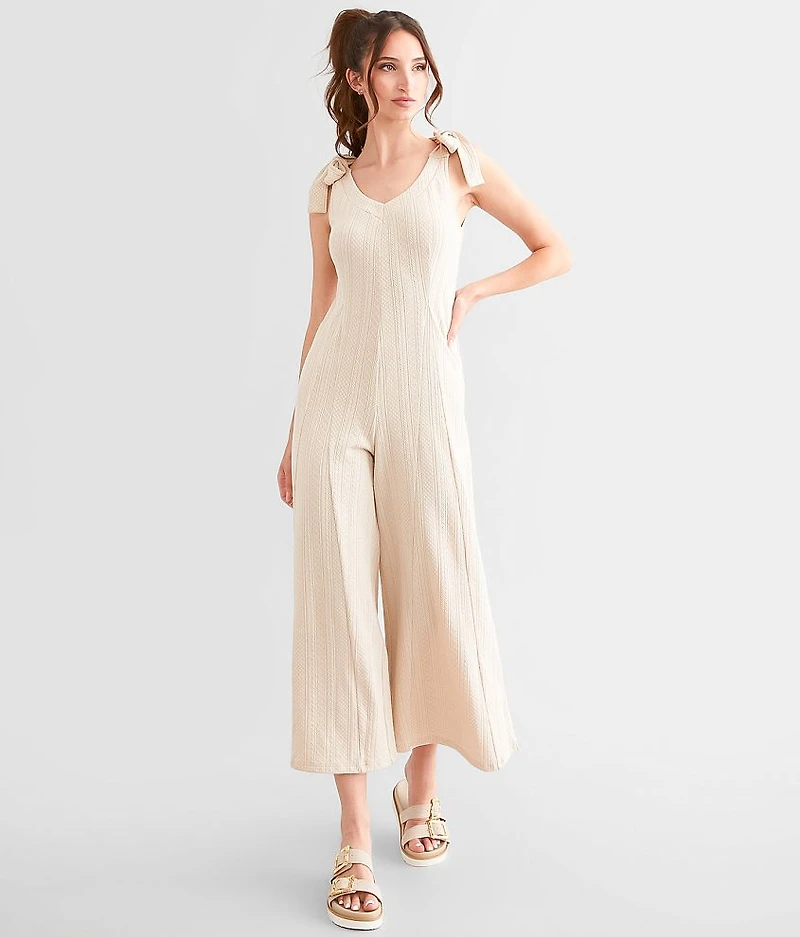 Wide Leg Patterned Jumpsuit