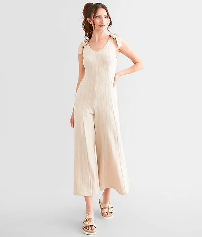 Wide Leg Patterned Jumpsuit