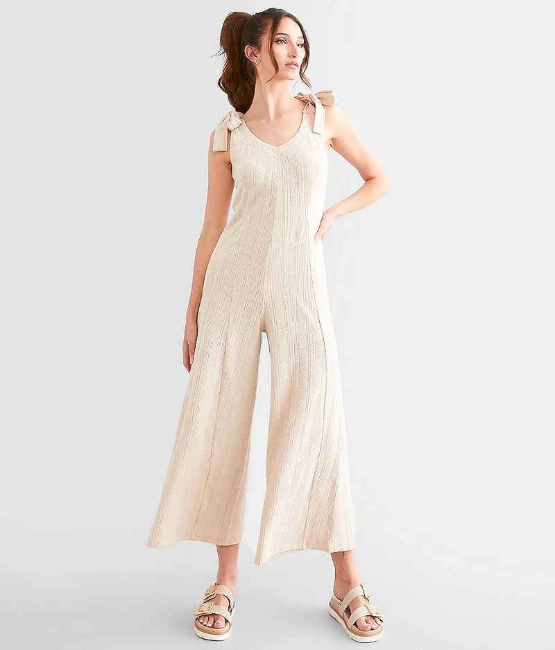 Wide Leg Patterned Jumpsuit