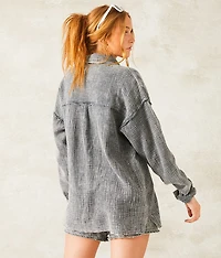 Textured Slouchy Shirt