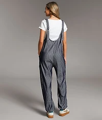 Striped Overall Jumpsuit