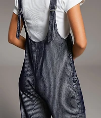 Striped Overall Jumpsuit