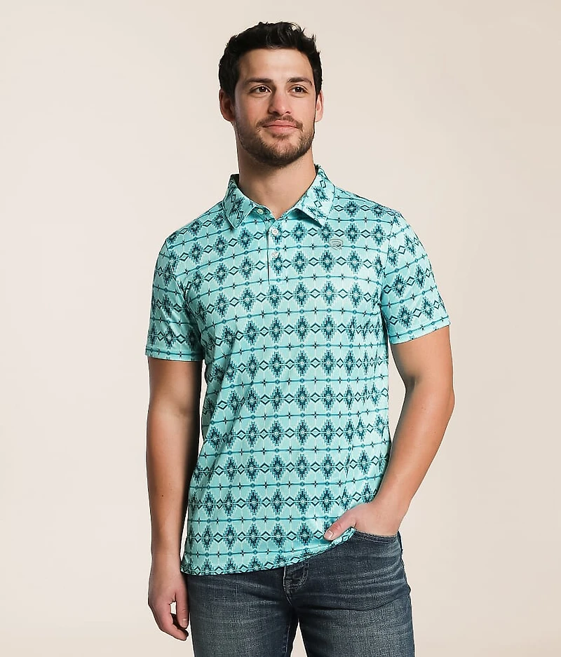 Aztec Stretch Polo