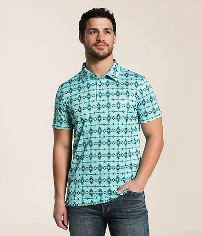 Aztec Stretch Polo