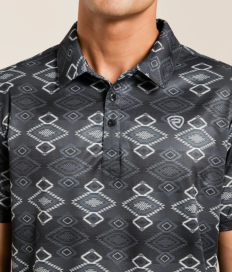 Aztec Stretch Polo