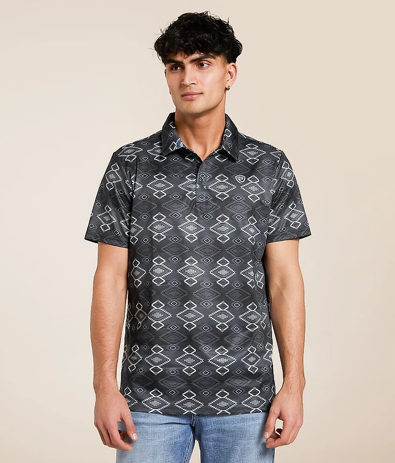 Aztec Stretch Polo