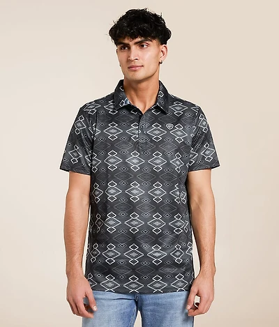 Aztec Stretch Polo