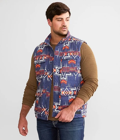 Melange Puffer Vest