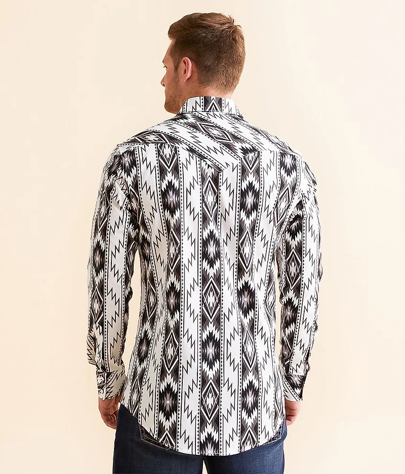 Aztec Striped Stretch Shirt