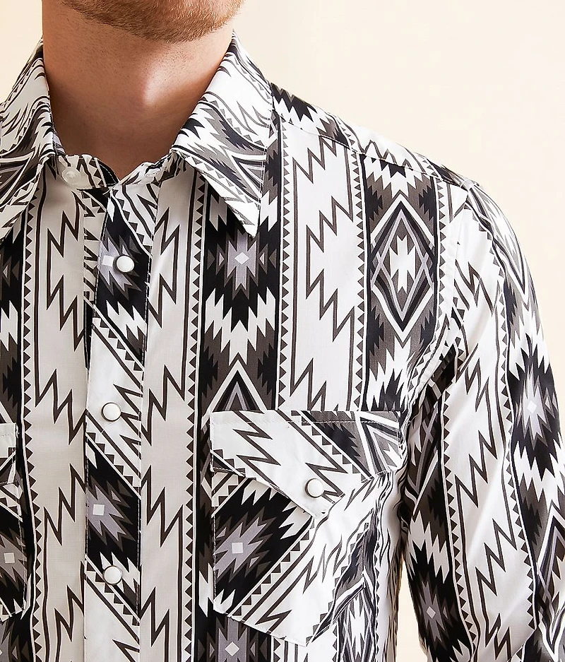 Aztec Striped Stretch Shirt