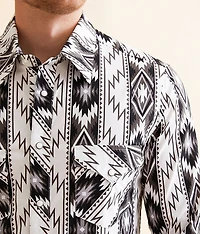 Aztec Striped Stretch Shirt