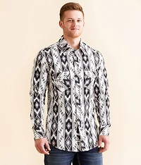 Aztec Striped Stretch Shirt