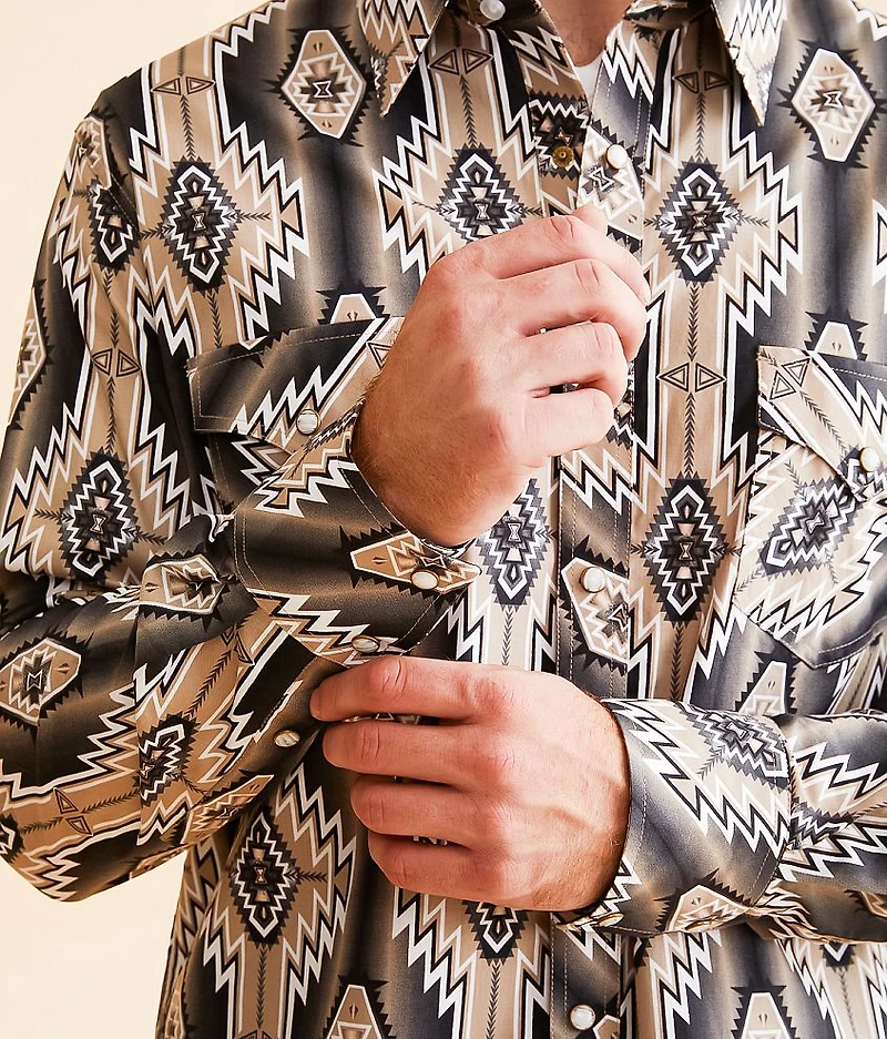 Serape Stripe Stretch Shirt